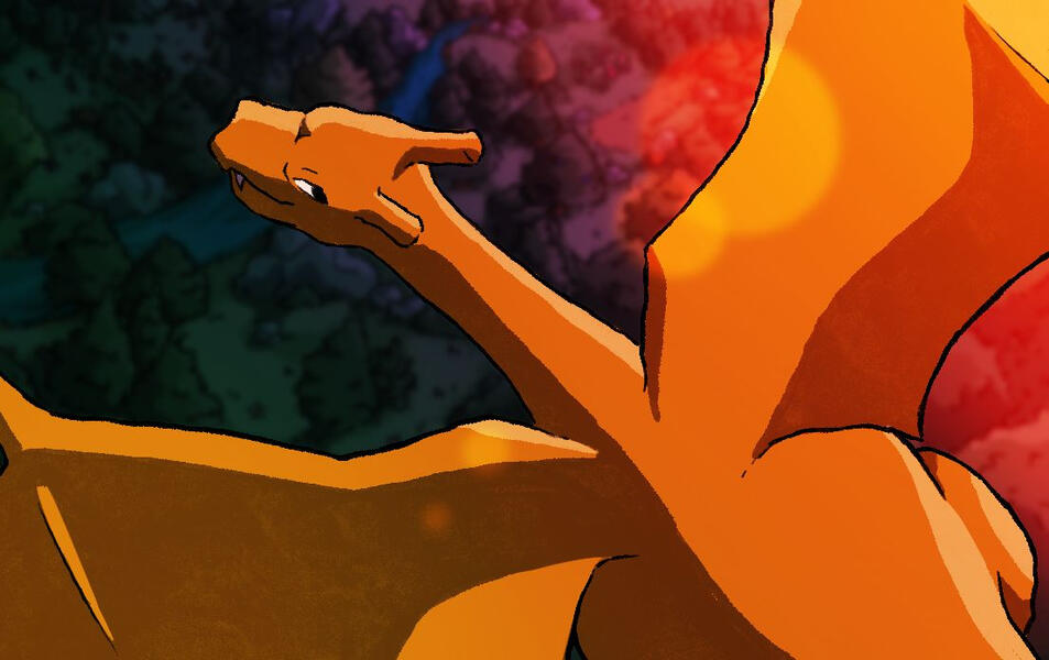 Charizard Card Illustration