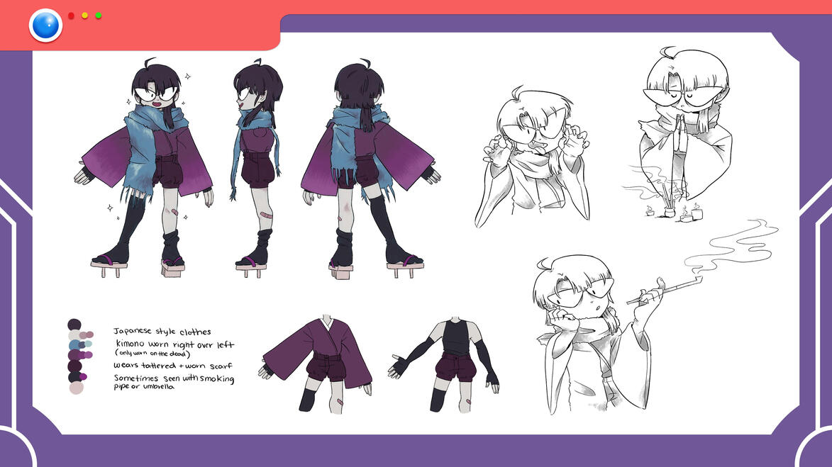 Gastly Gijinka Ref Sheet Gastly Gijinka Ref Sheet